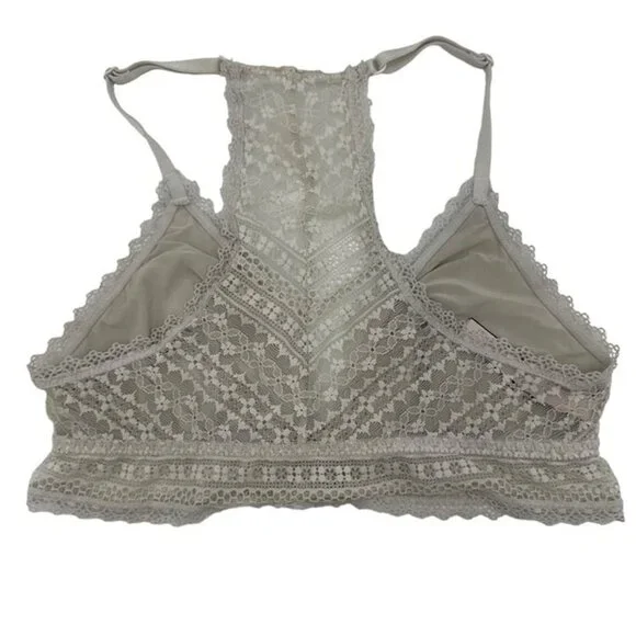 Victoria’s Secret Off White Lace Front Clasp Bralette Wireless size medium - Picture 3 of 6
